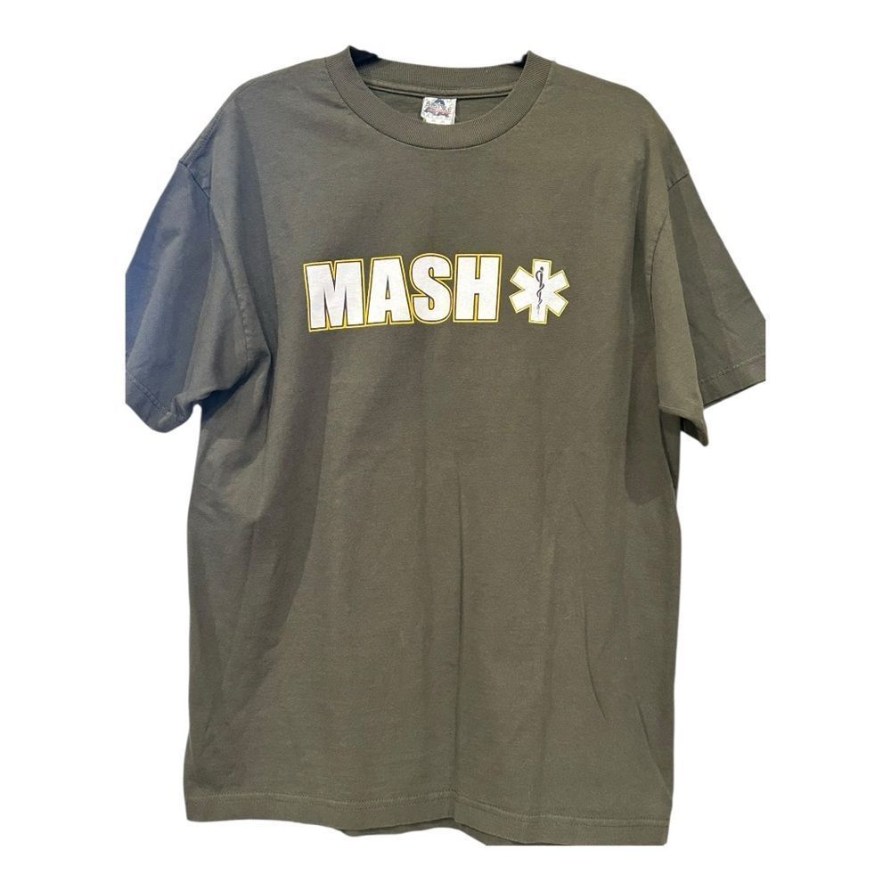 MASH Graphic T-Shirt green soft tshirt preowned
